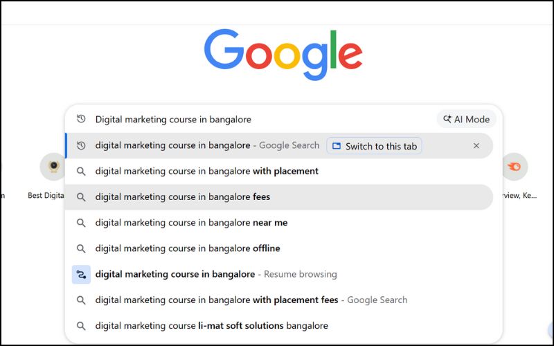 Google Search Autocomplete for On-Page SEO Research