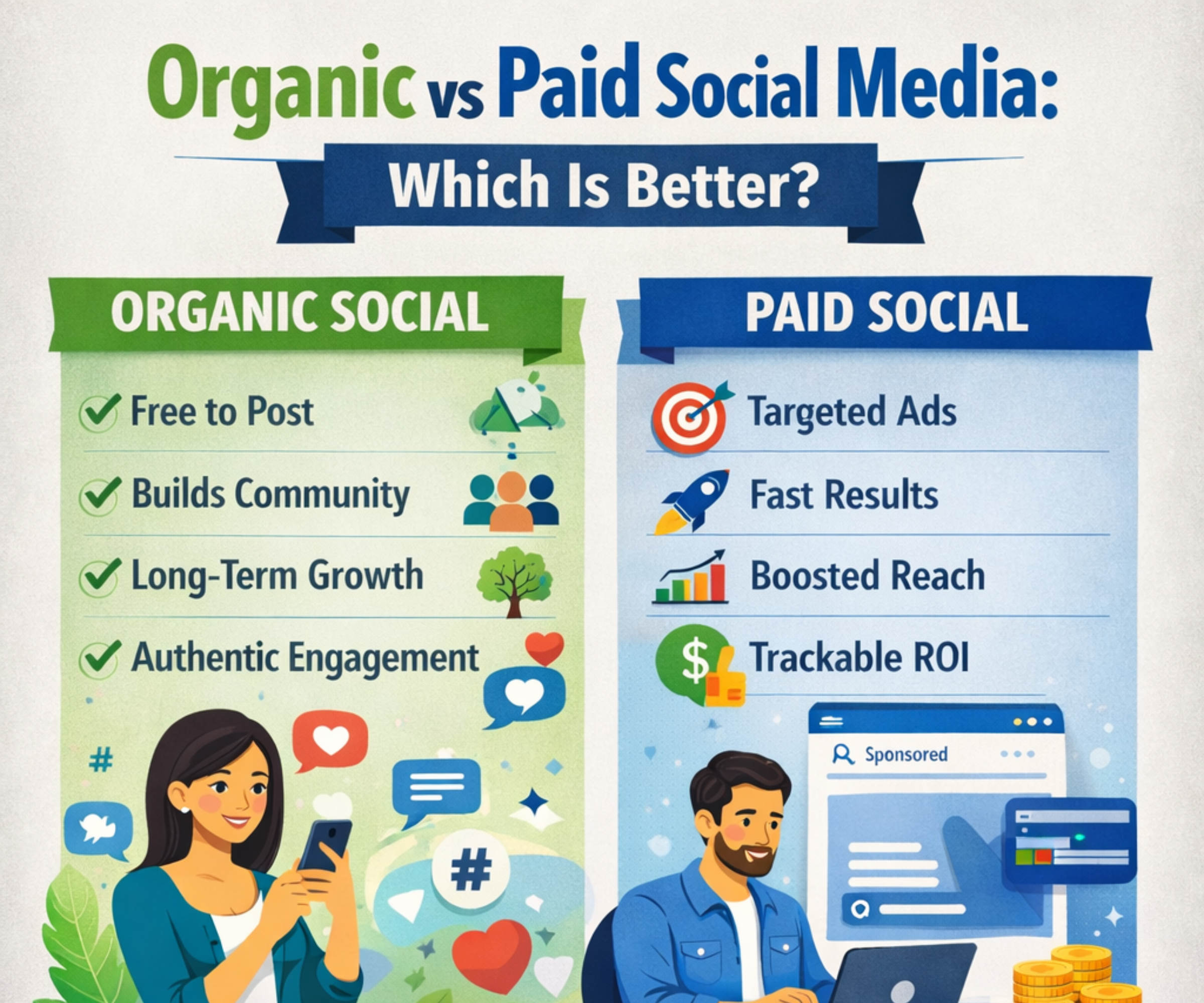 Organic vs Paid Social Media: Which Is Better?