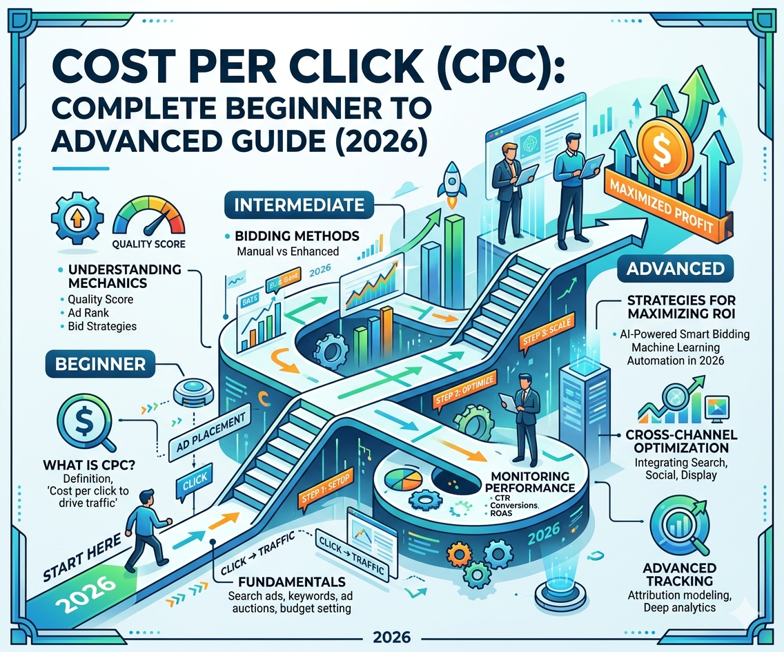 Cost Per Click (CPC): Complete Beginner to Advanced Guide (2026)