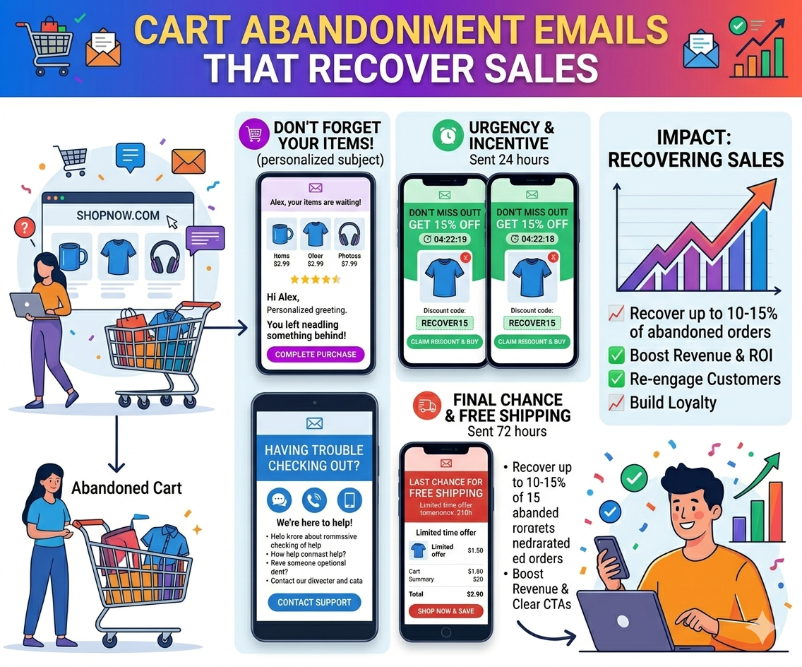 Cart Abandonment Emails That Recover Sales