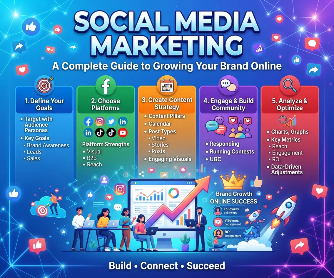 Social media marketing: A Complete Guide to Growing Your Brand Online